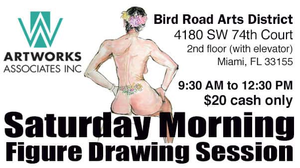 Life Figure Drawing Session on Saturday Morning