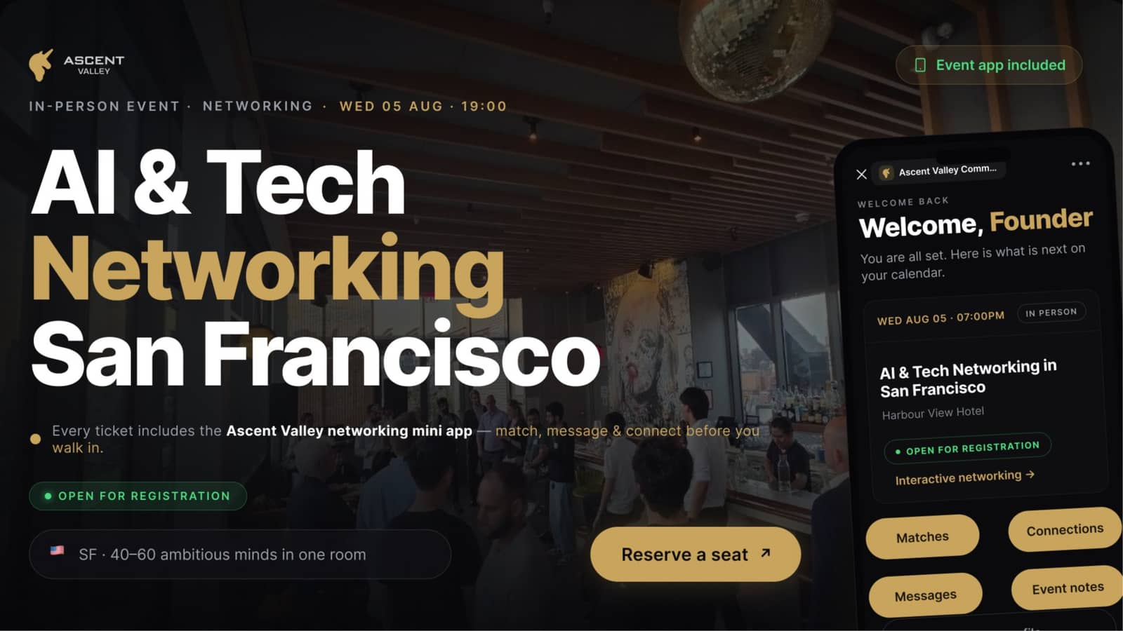 AI & Tech Networking Event in San Francisco by Ascent Valley