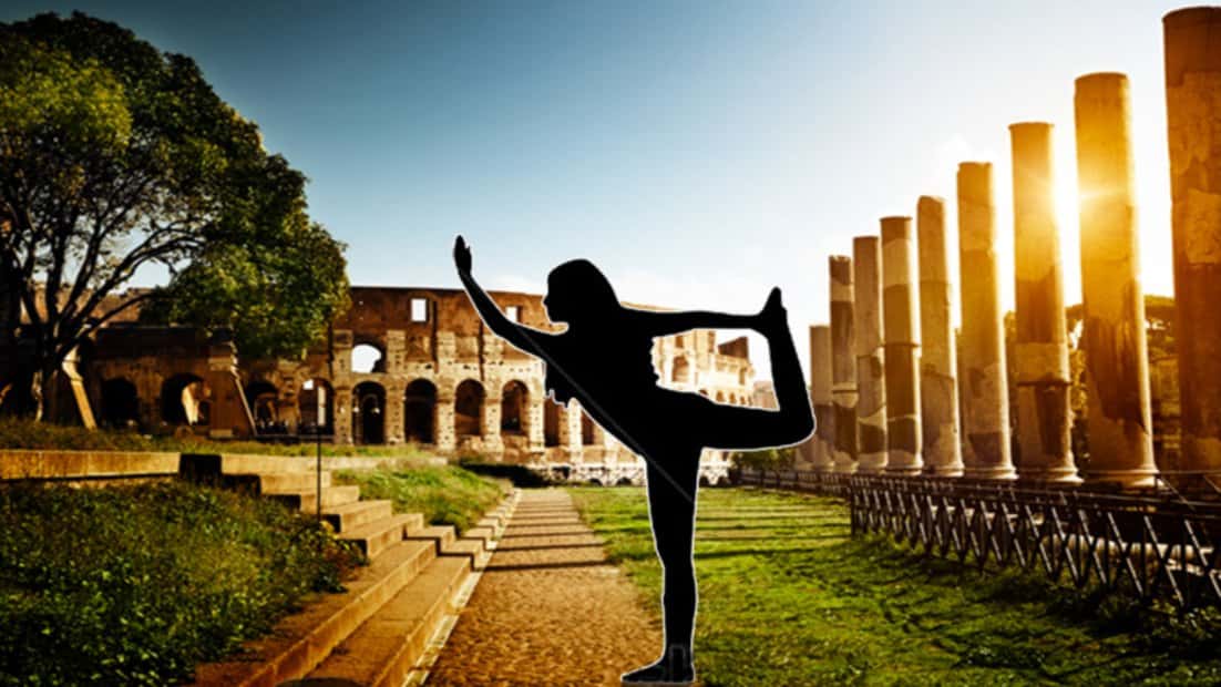 Yoga in italiano en el Retiro