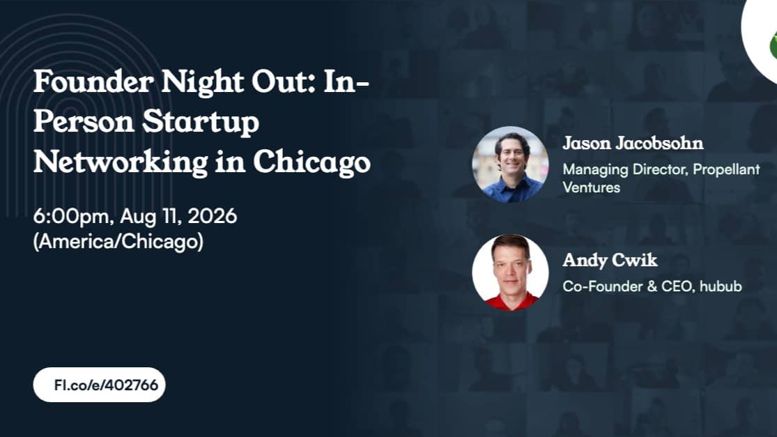 Founder Night Out: In-Person Startup Networking in Chicago