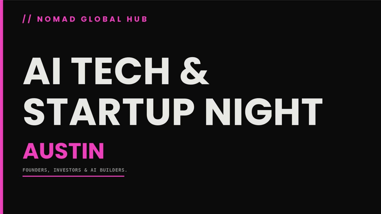 AI Tech & Startup Night — Austin