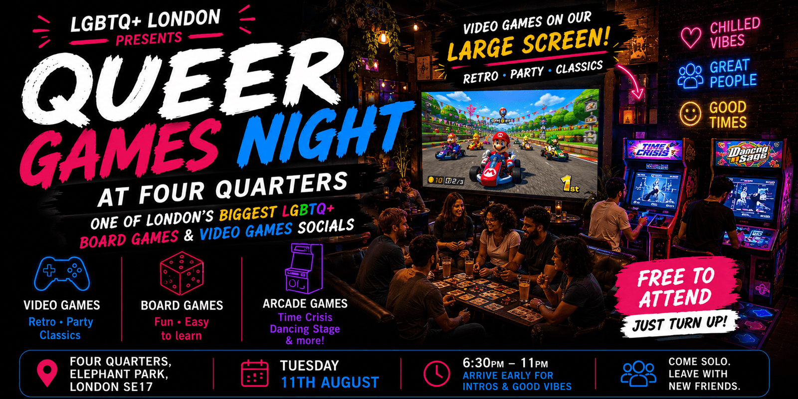 Queer Games Night @ Four Quarters