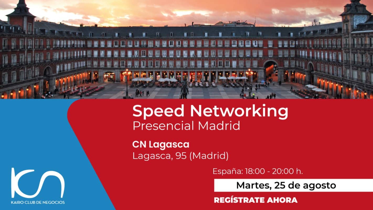 Speed Networking Presencial Madrid - 25 de agosto
