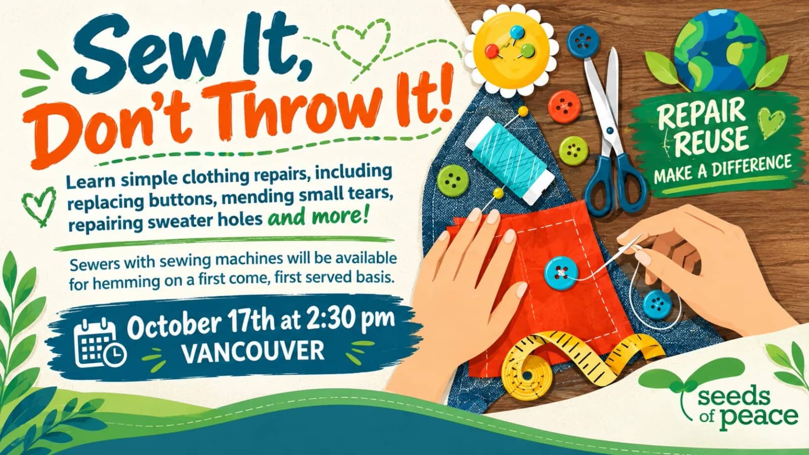 Sew It, Don't Throw It - Give new life to worn out clothing