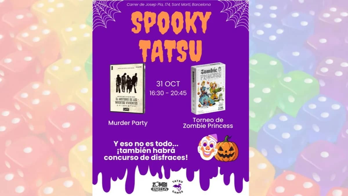 Tarde de juegos halloweeniana con Tatsu Games 🎲 🎃