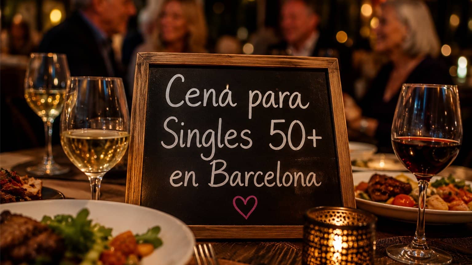 Cena para Singles 50+ en Barcelona