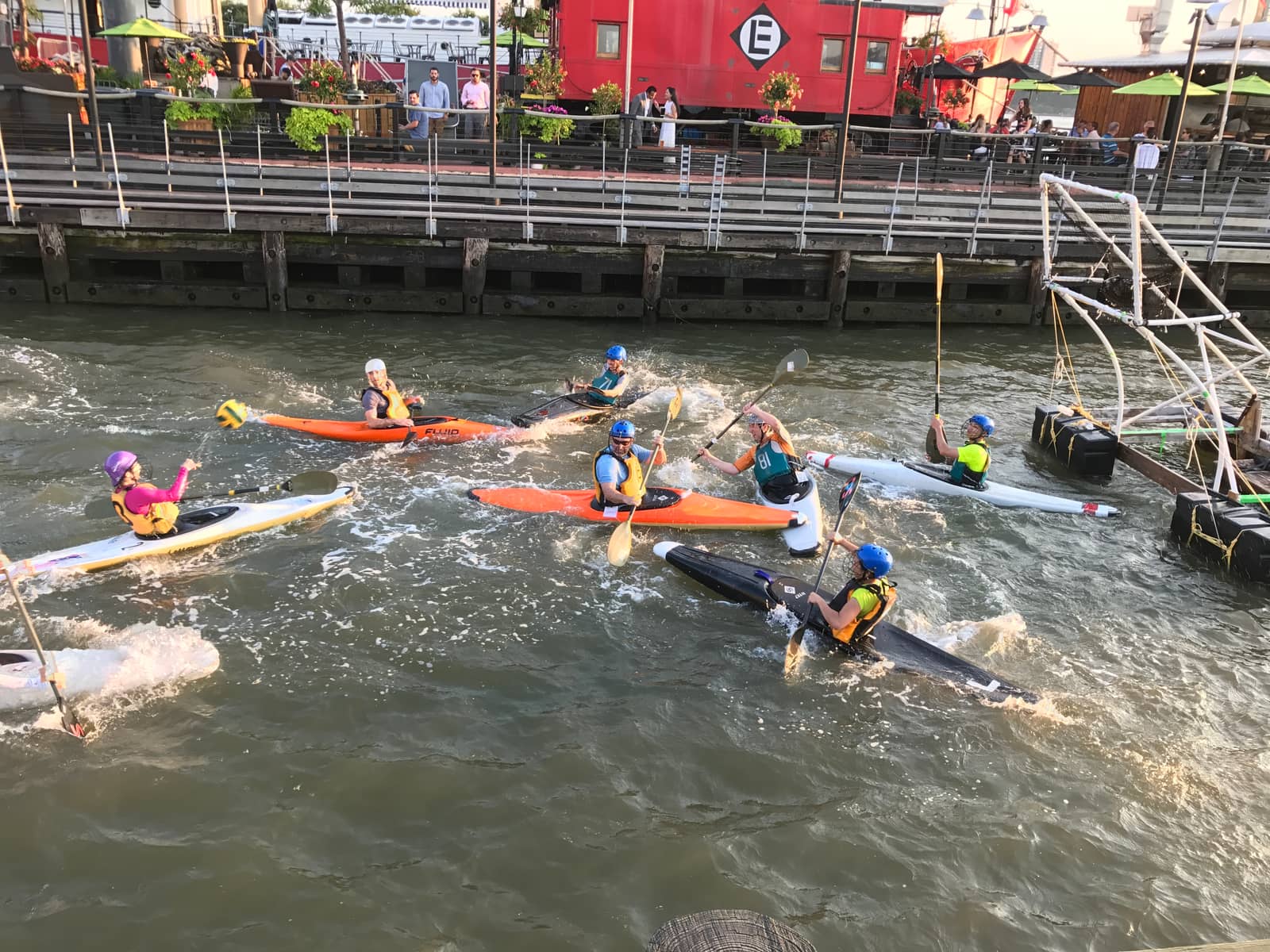 Weeknight kayak polo @ Pier 66