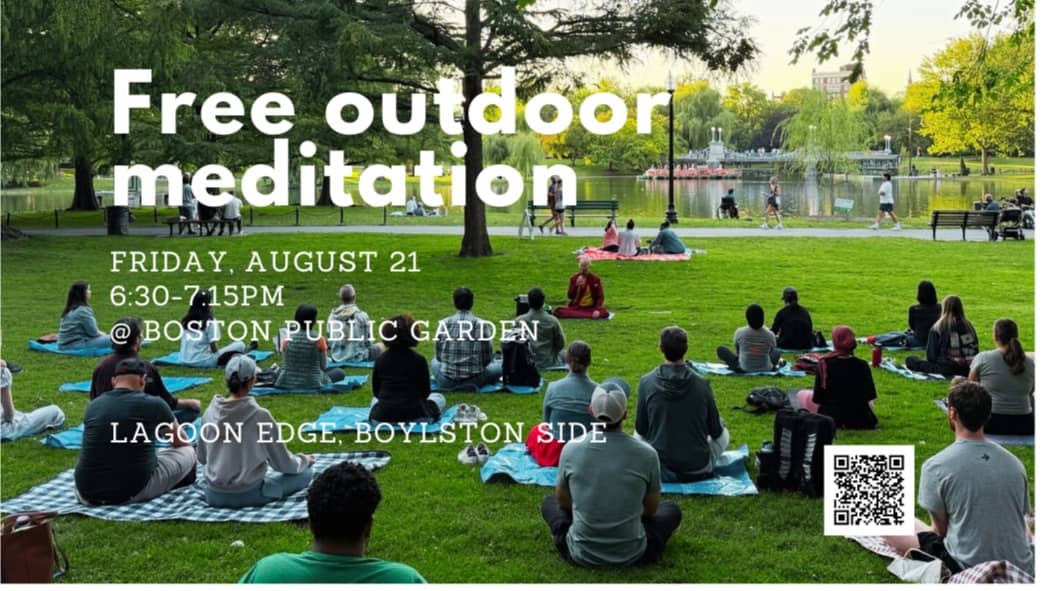 Free Outdoor Meditation at Boston Public Garden