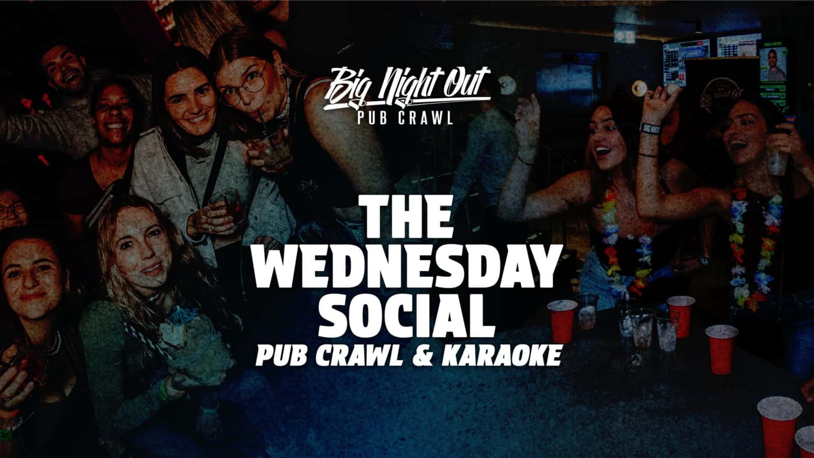 The Wednesday Social Pub Crawl & Karaoke // 4 Venues + 4 Free Drinks + Free Food