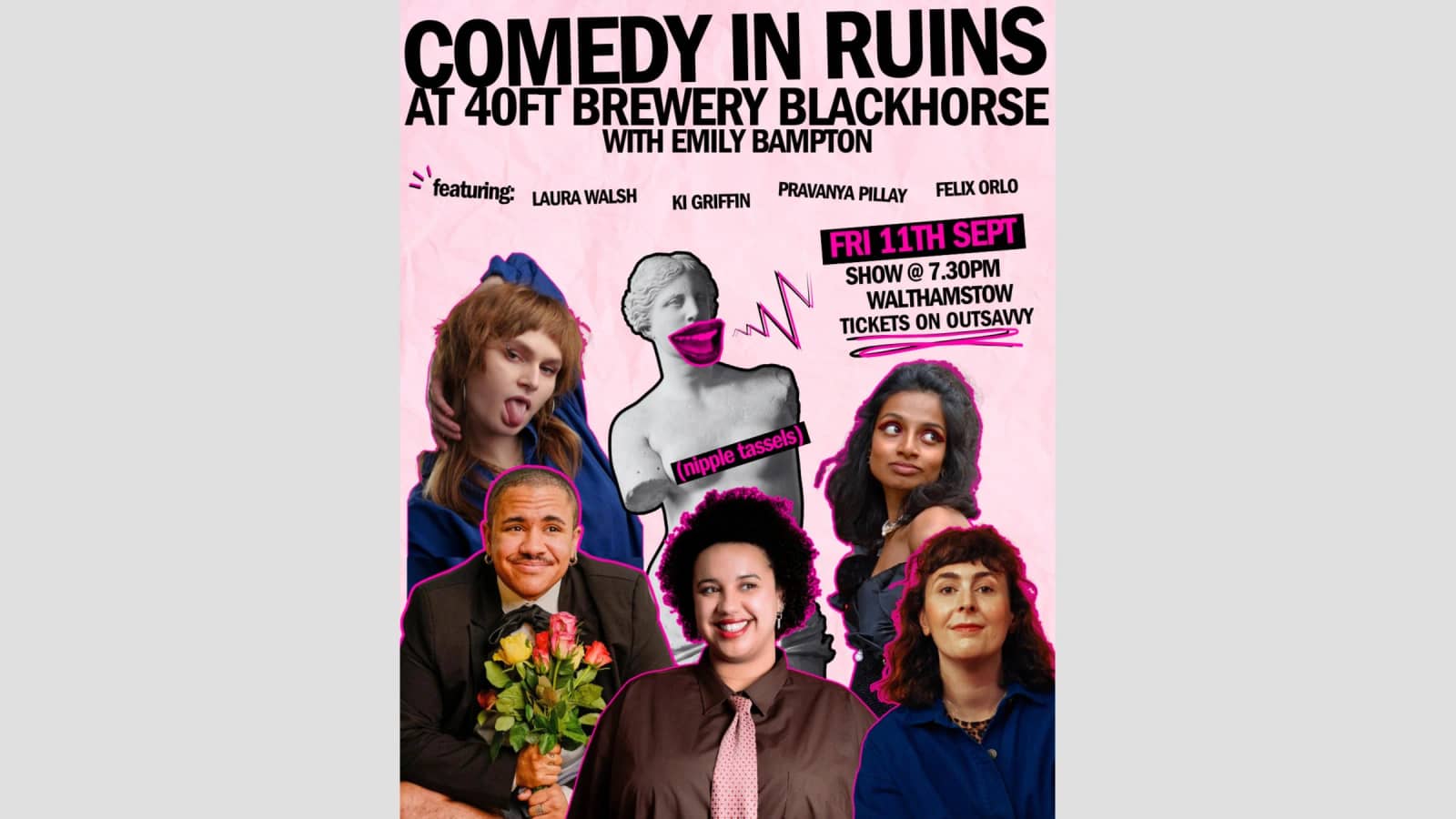 Show: Comedy in Ruins (18+) £/concession