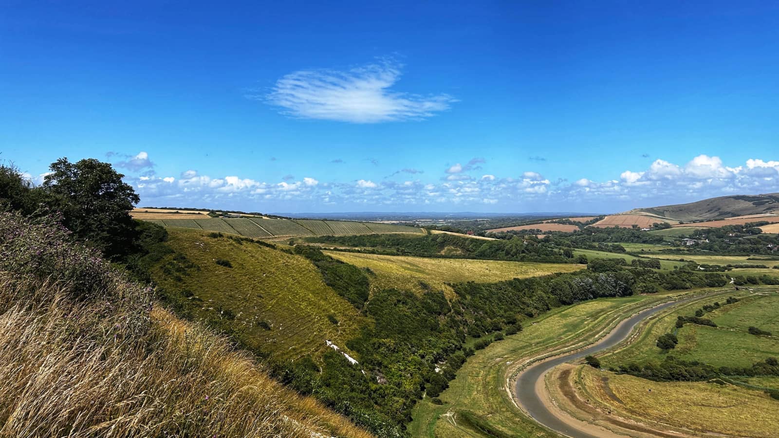 Glynde to Seaford, the sunny South Downs and Seaside Hike