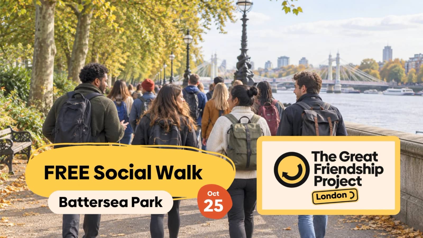 FREE Social Walk, Games & Pub Trip | Battersea Park
