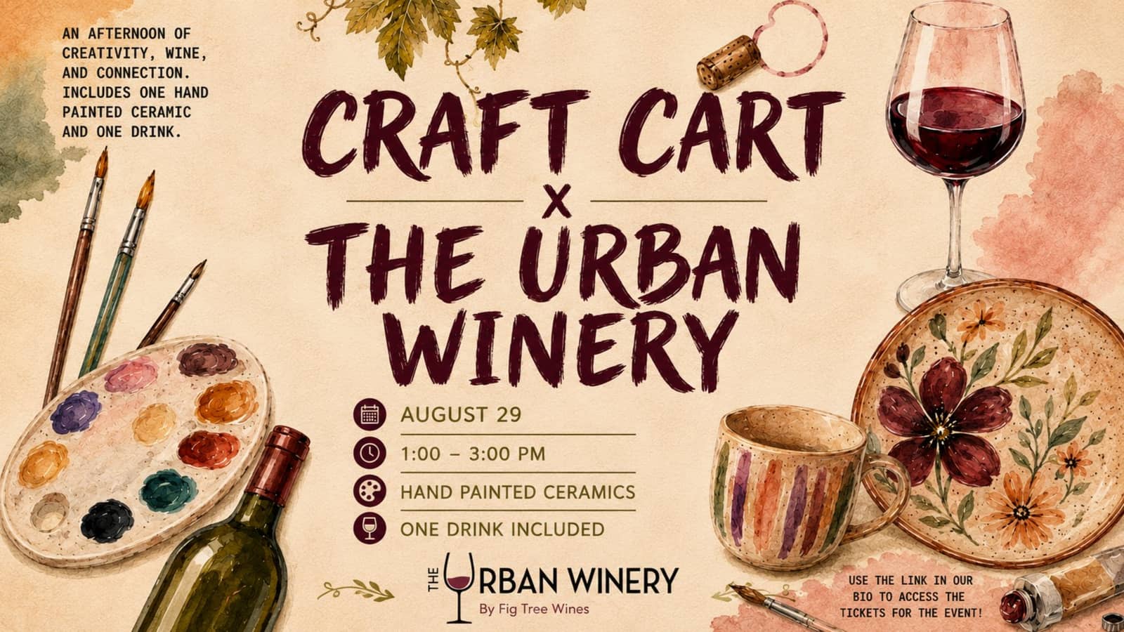 Craft Cart x The Urban Winery | Sip, Paint & Create
