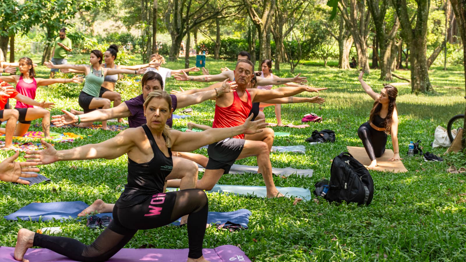 Yoga at Ibirapuera Park