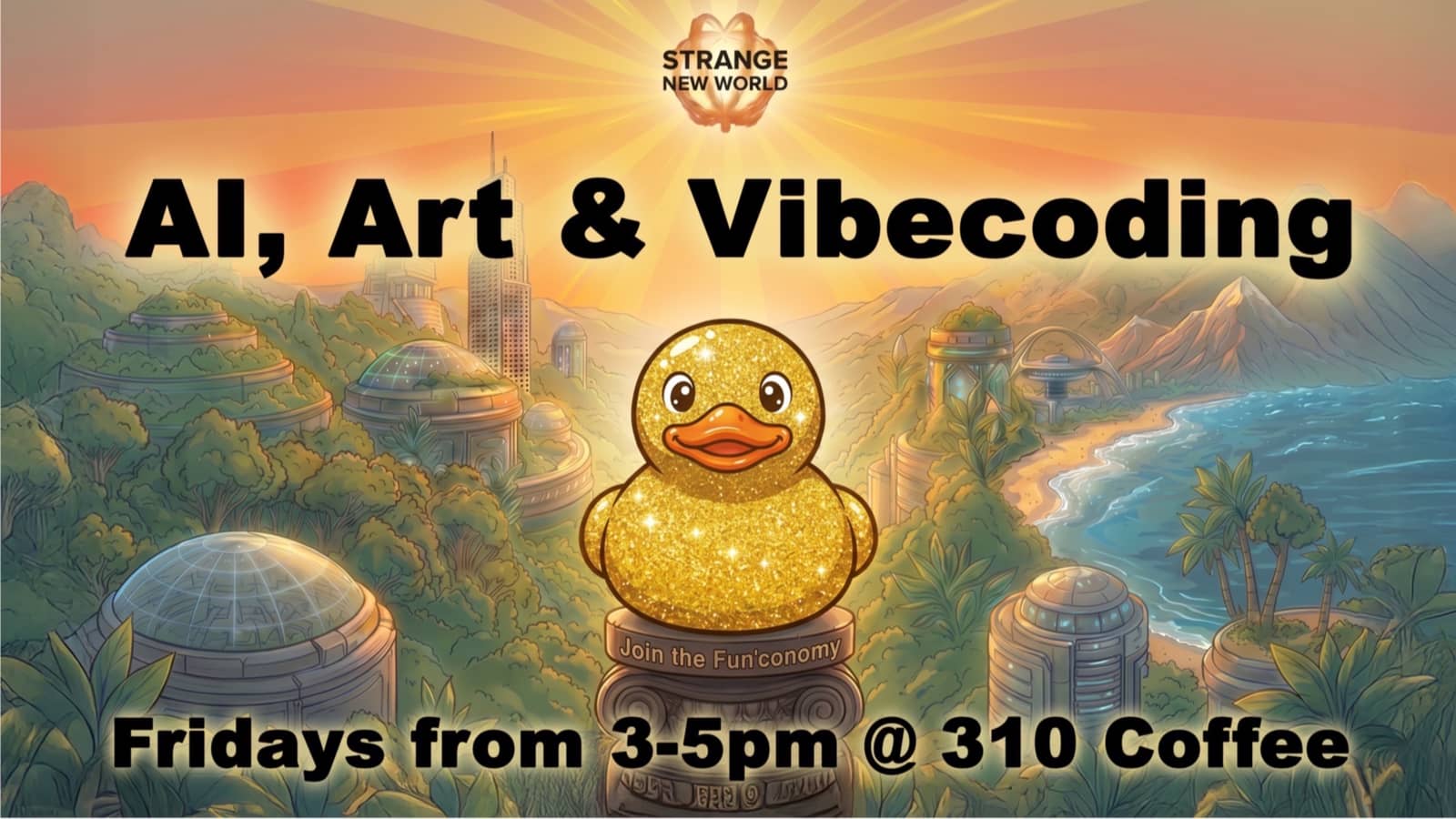 AI, Art & Vibecoding - StrangeNew.World @ 310 Coffee