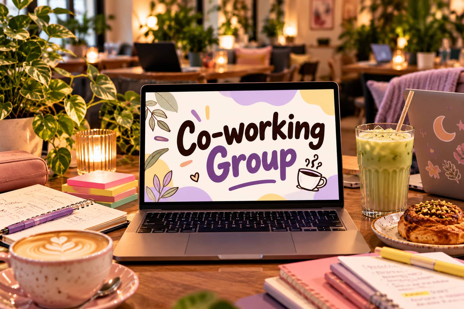 β Co-working & Body Doubling Social