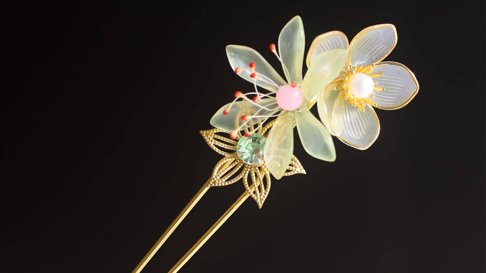 Chinese Hanfu Hairsticks making. Hair accessories Fashion Cosplay Asian craft
