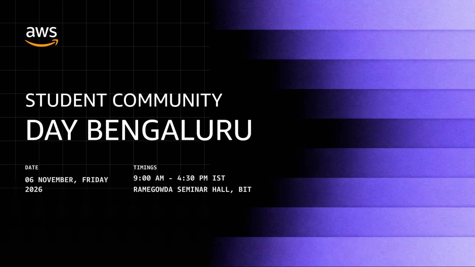 AWS STUDENT COMMUNITY DAY BENGALURU