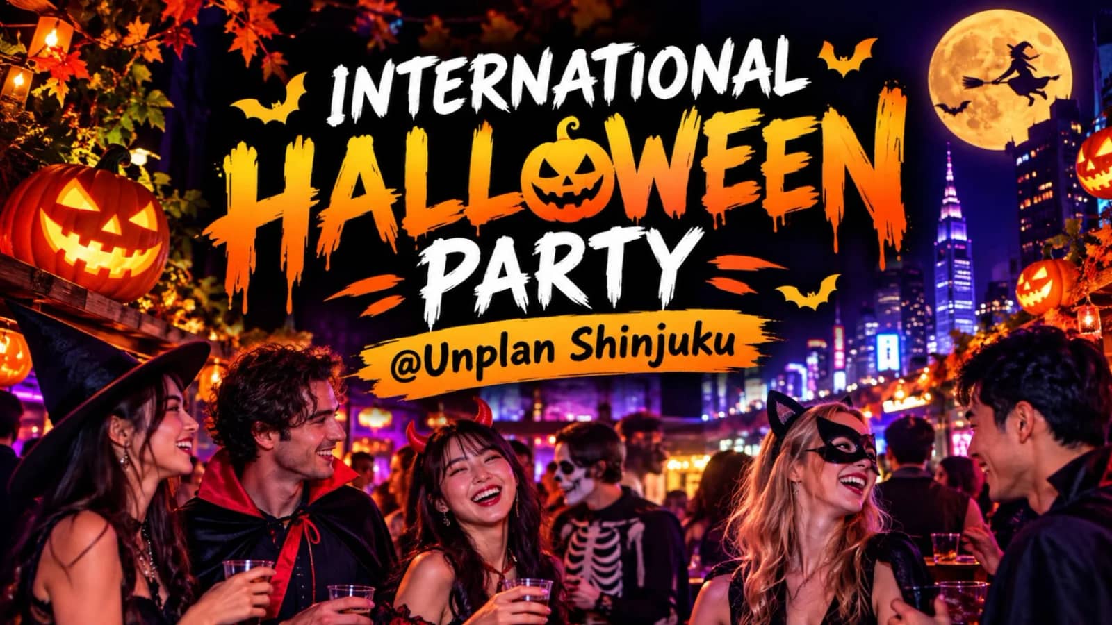 🎃 International Halloween Party @Unplan Hostel Shinjuku 🎃
