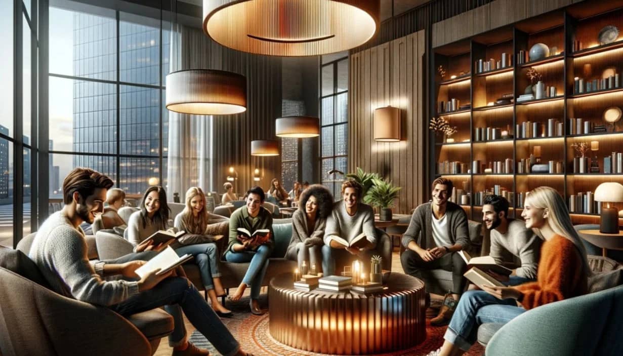 Bookclub in Tiergarten