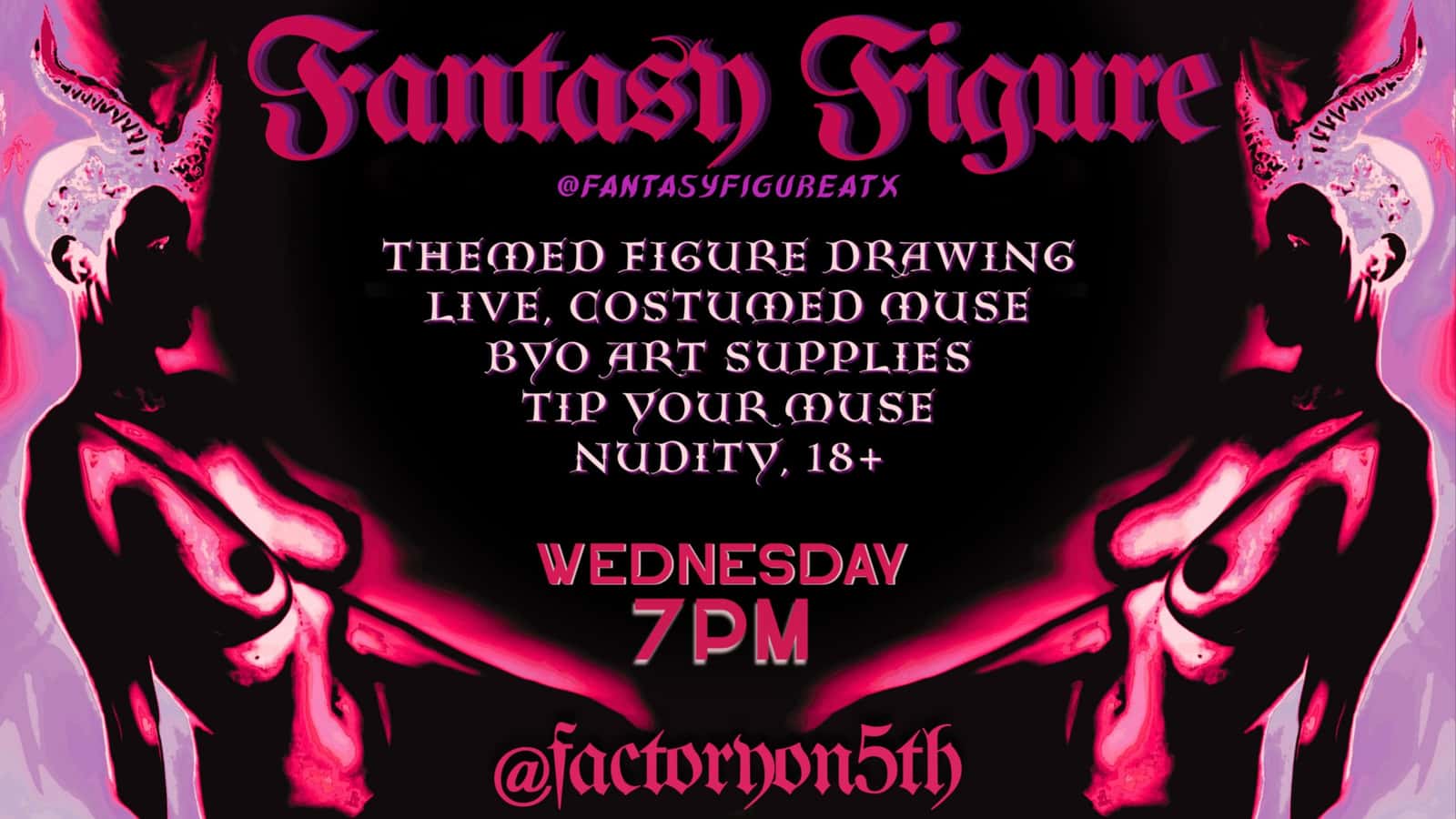 Live, Nude Model Fantasy-Themed - Short Pose Drawing
