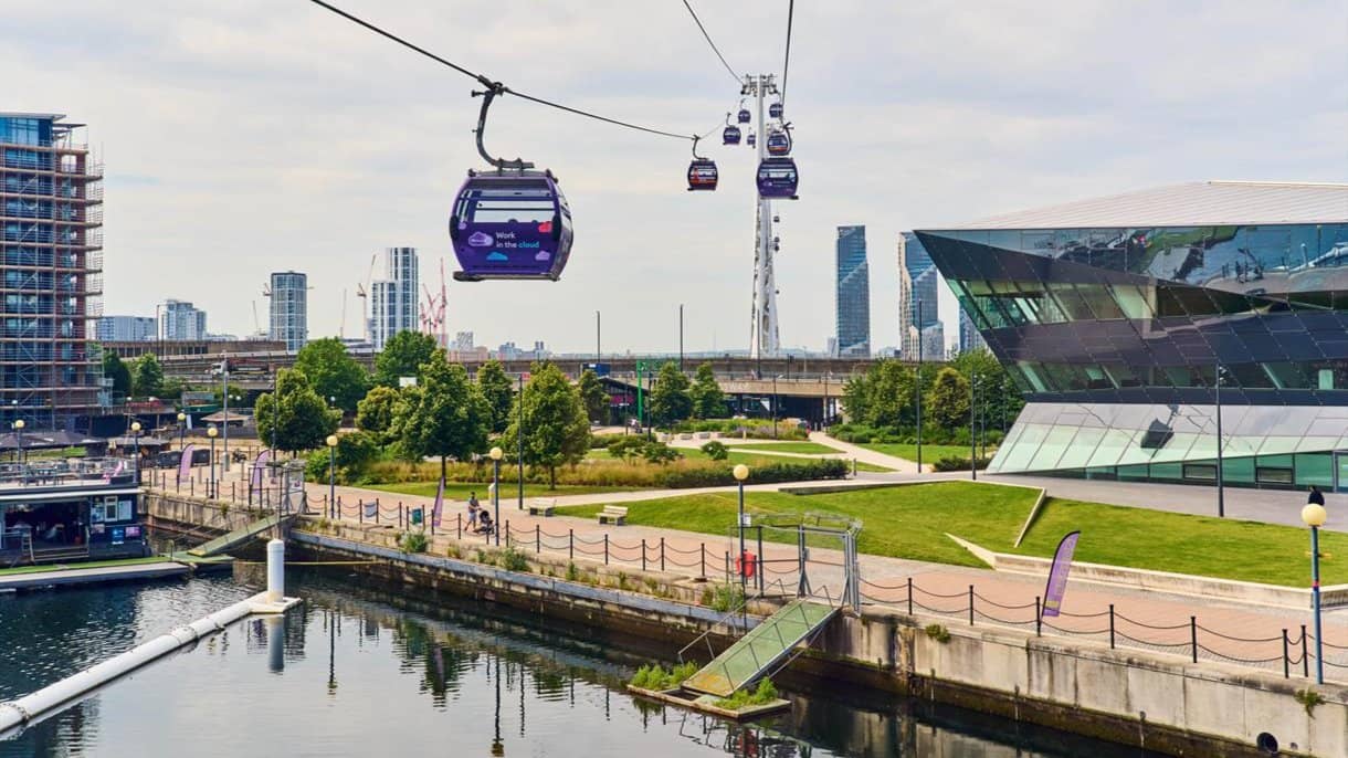 Let's Ride London Cable Car with Walk & Coffee Stop on Otherside