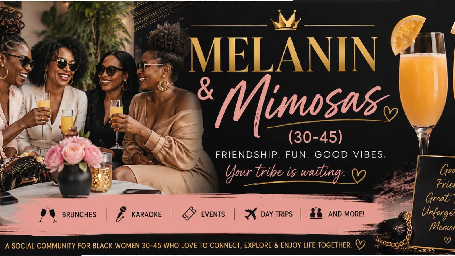 π₯ Melanin & Mimosas First Meetup: Brunch! π₯