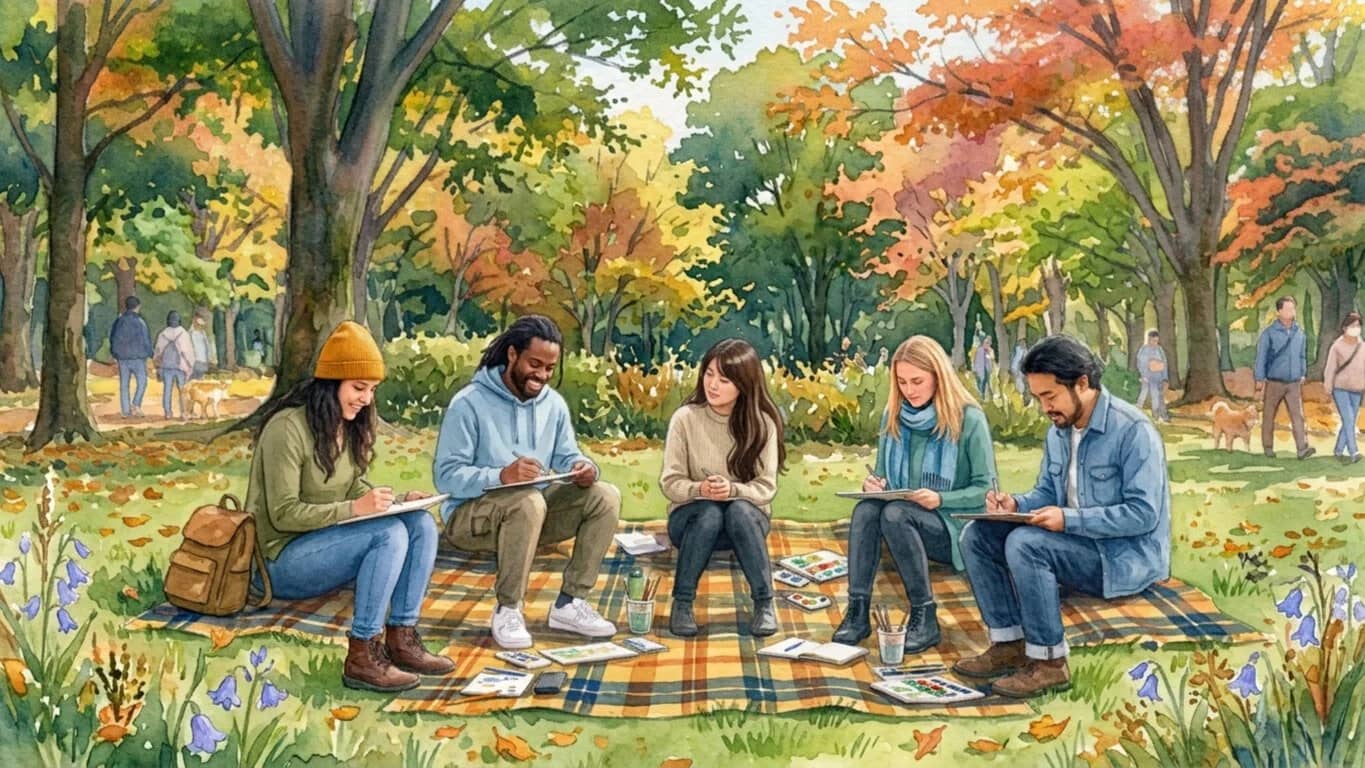 Morning Sketching in Yoyogi Park 🎨