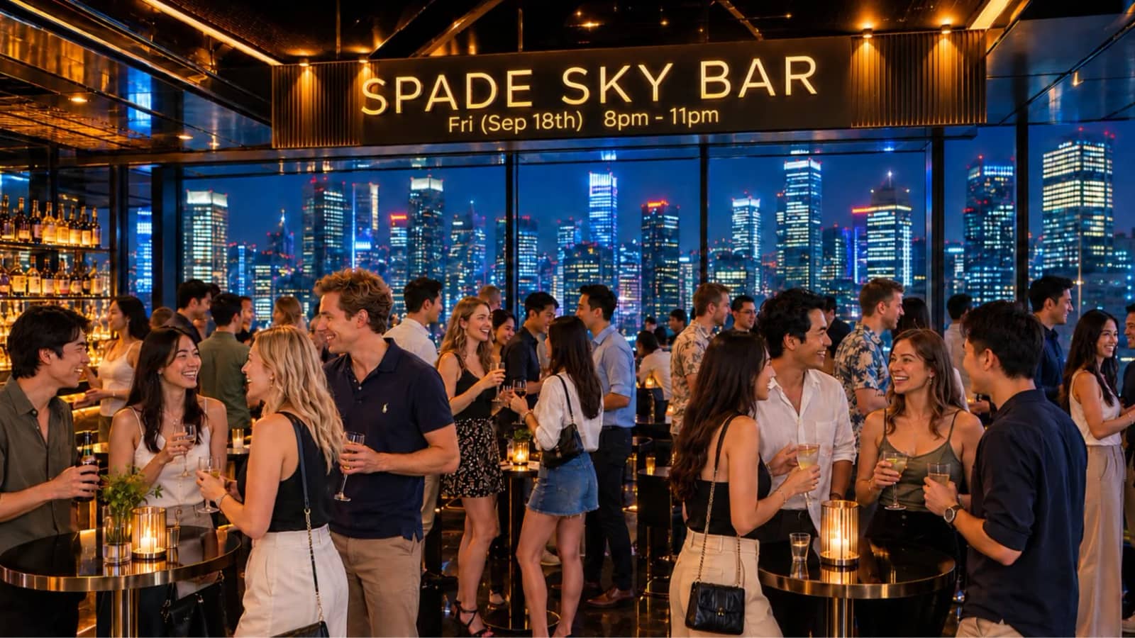 🥂 Ladies FREE Entry 🥂 : 🌆 Epic 41st Floor Sky Bar @ Spade 🌆