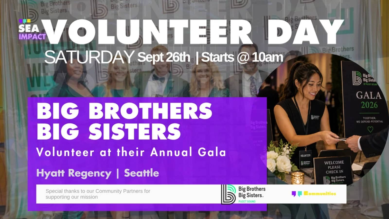 Volunteer Day | Big Brothers Big Sisters Annual Gala