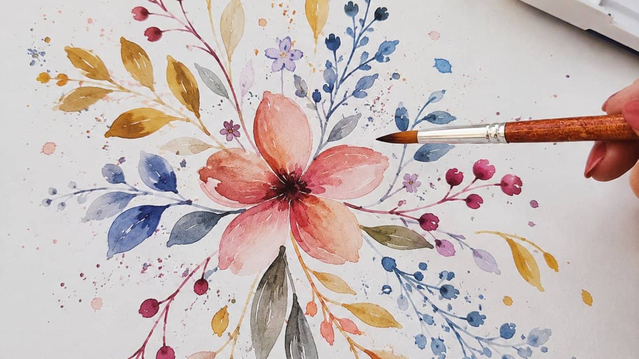 Watercolor Flower Pattern
