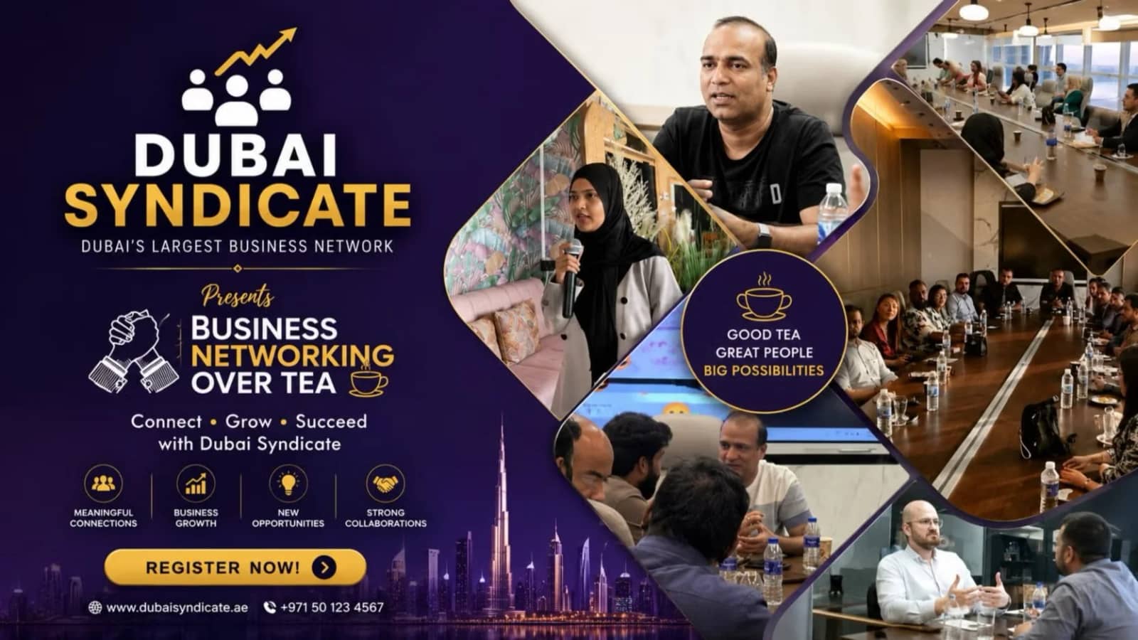 Dubai Syndicate · Business Bay (Suleman Usman Restaurant) — Free Entry