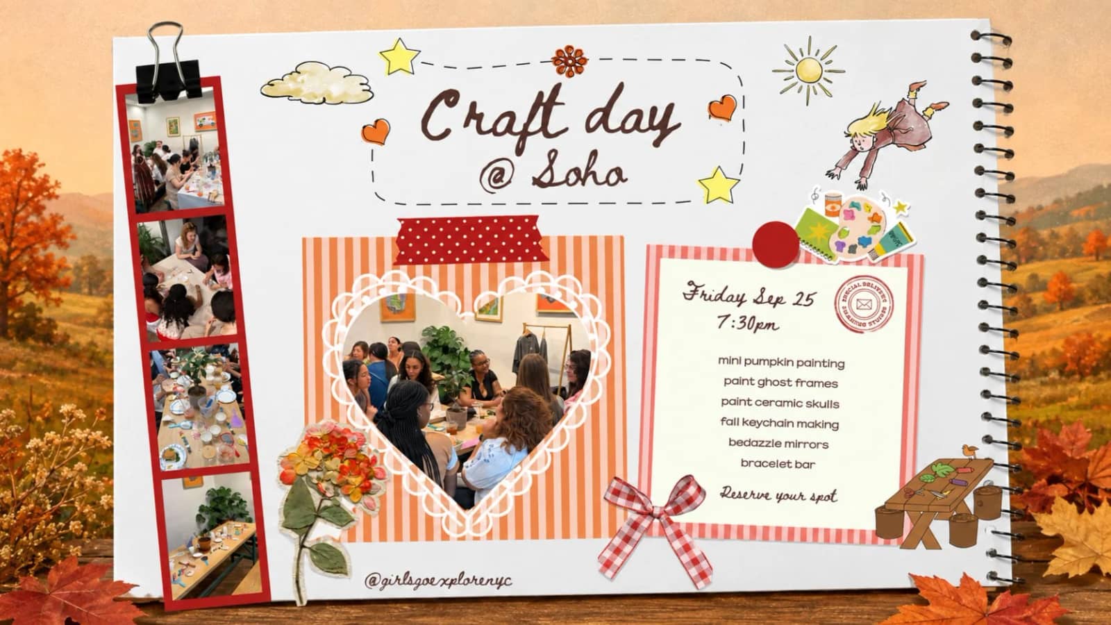 🍂 AUTUMN GIRLS CRAFT DAY 🎨 👯♀️