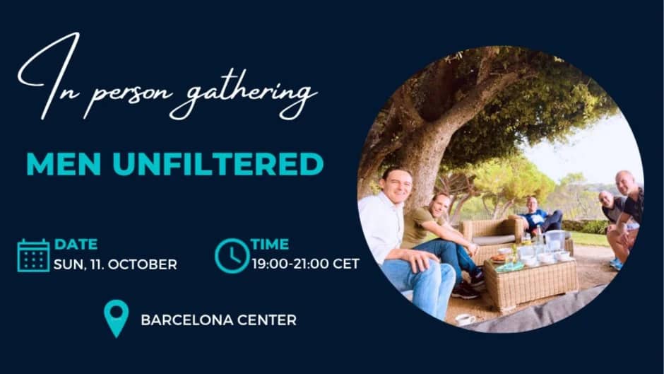 Men Unfiltered- a unique mastermind (Indoors or Terrace)