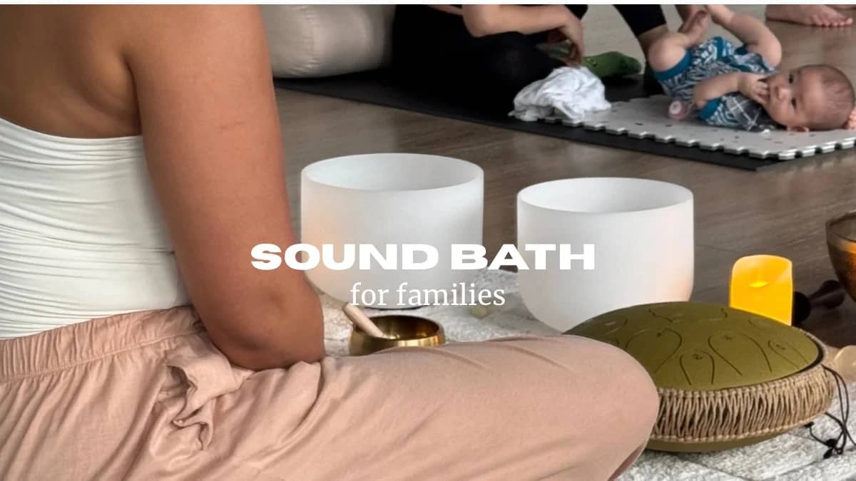 Sound bath for families Saturday 🔔✨