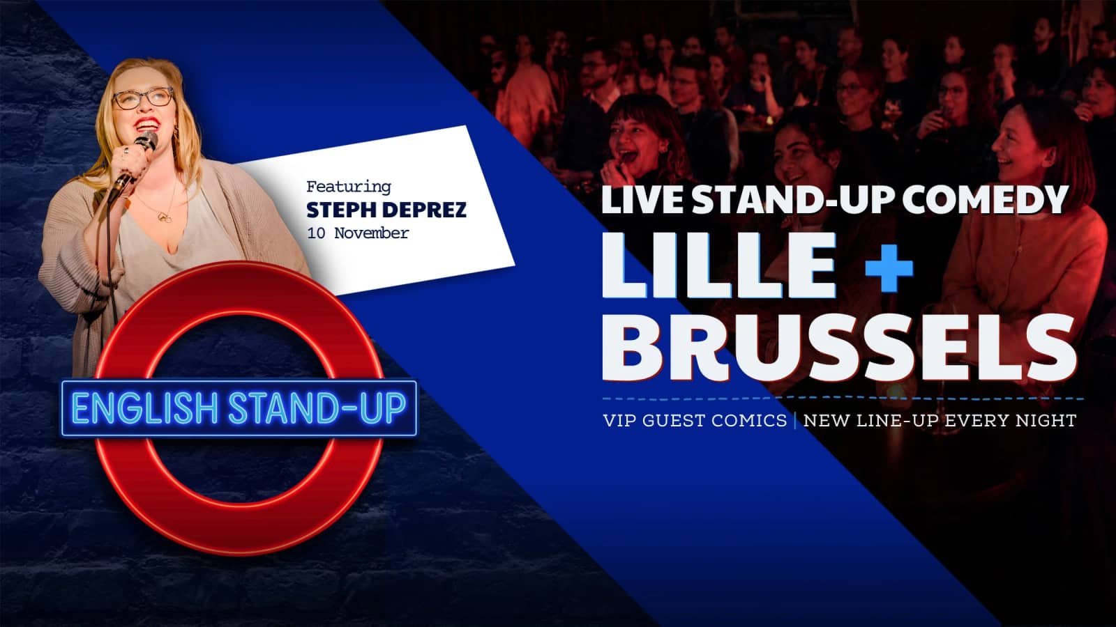 English Stand-Up Comedy Night featuring Steph DePrez in Brussels