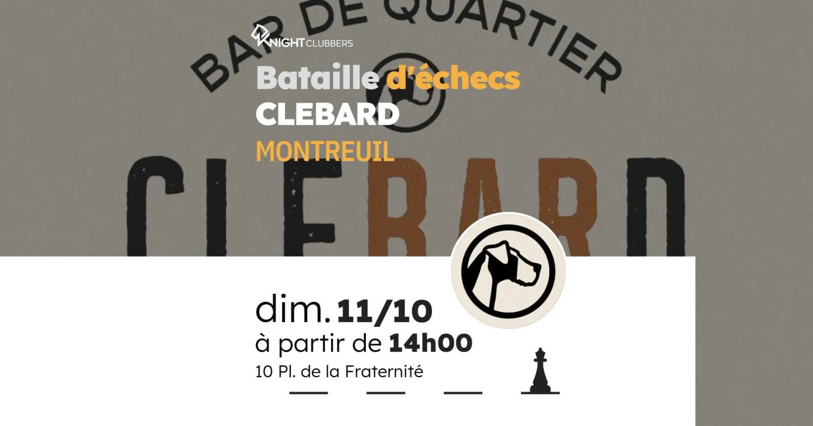 Rencontre d'échecs - Montreuil - CLEBARD