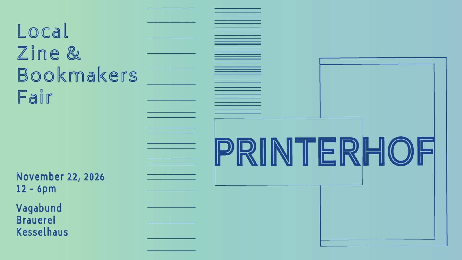 PRINTERHOF: Local Zine & Bookmakers Fair by re(a)d vvedding