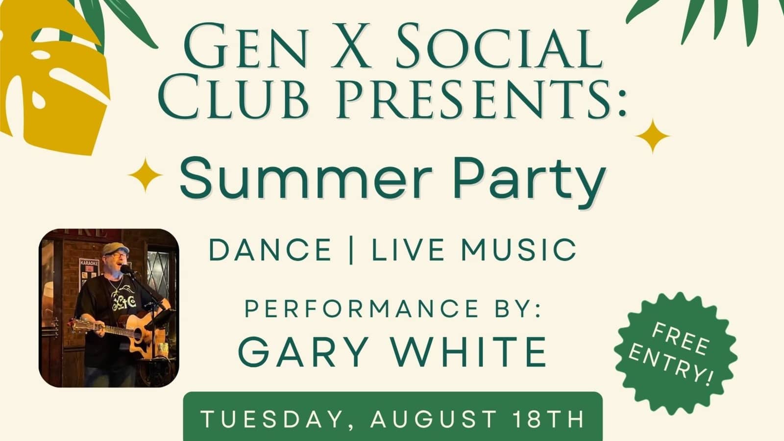 Gen x Club Summer Party!
