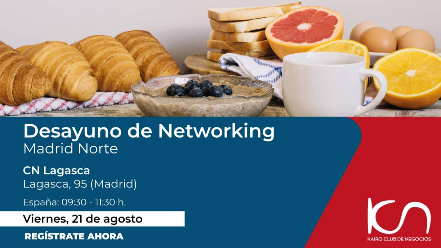 Eat & Meet KCN Desayuno Networking Madrid Norte - 21 de agosto