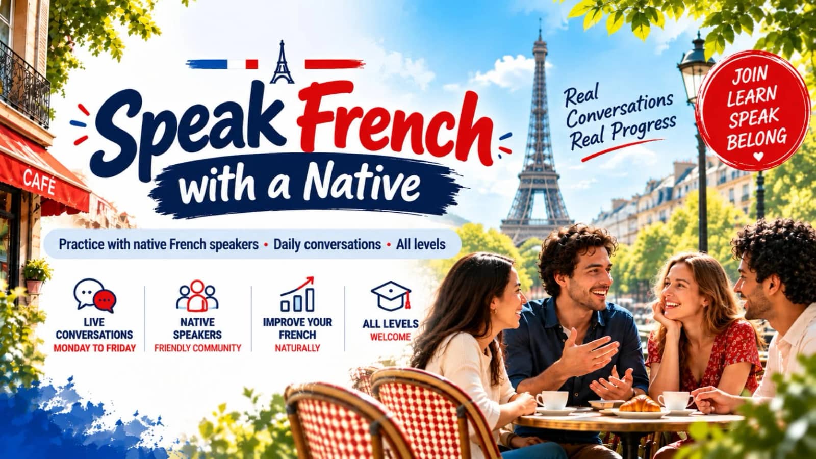 π«π· Speak French with a Native | Live Online Conversation βπ£οΈ