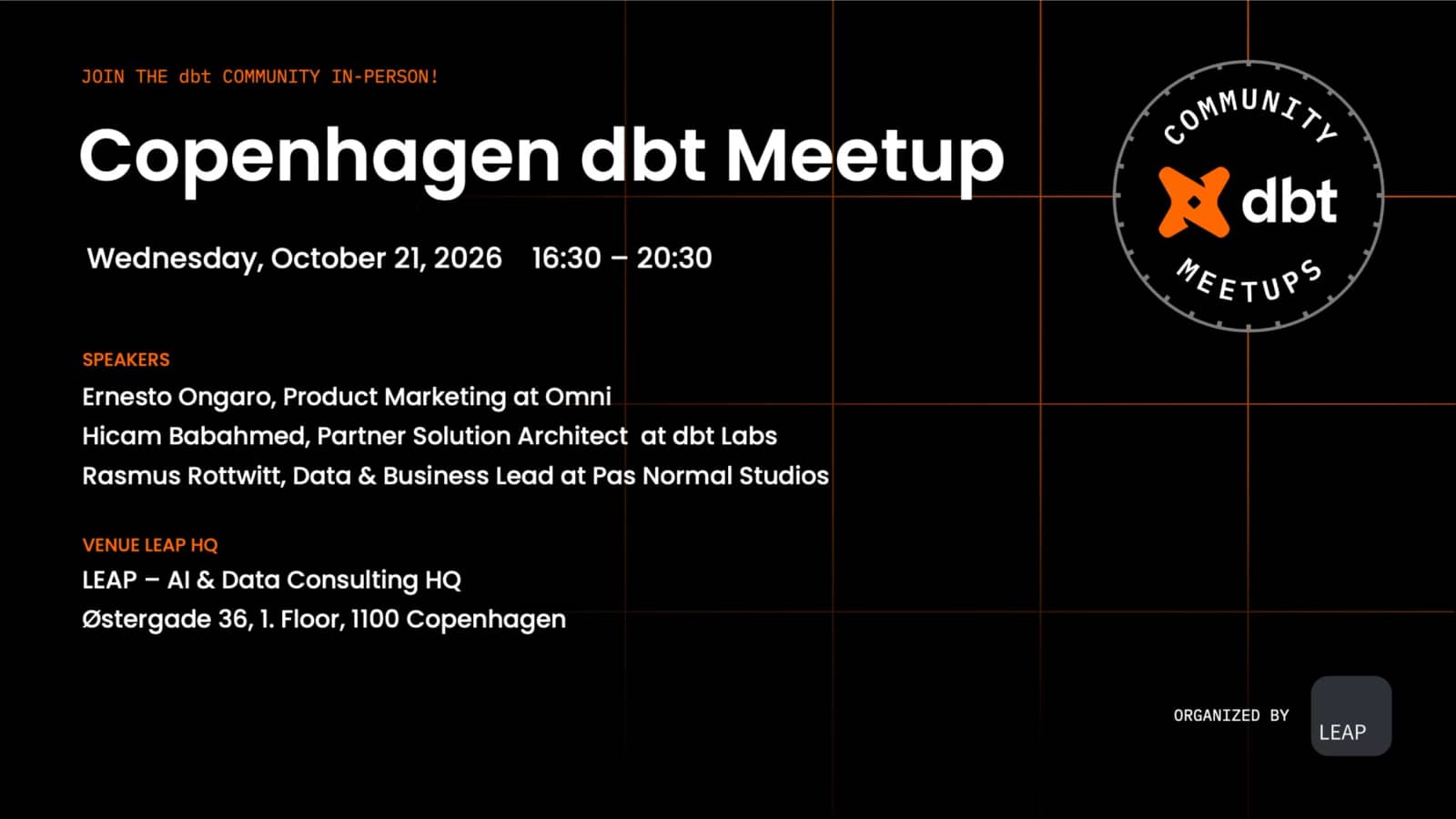 Copenhagen dbt Meetup vol. 11