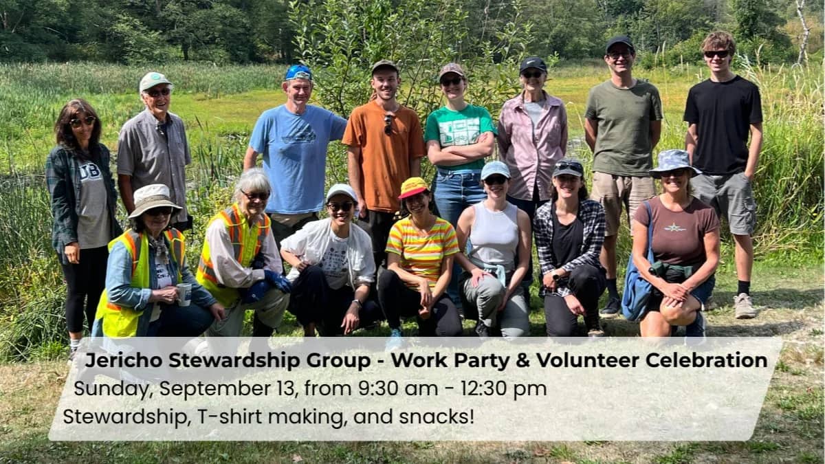 Jericho Stewardship Group - September Work Party & Volunteer Celebration