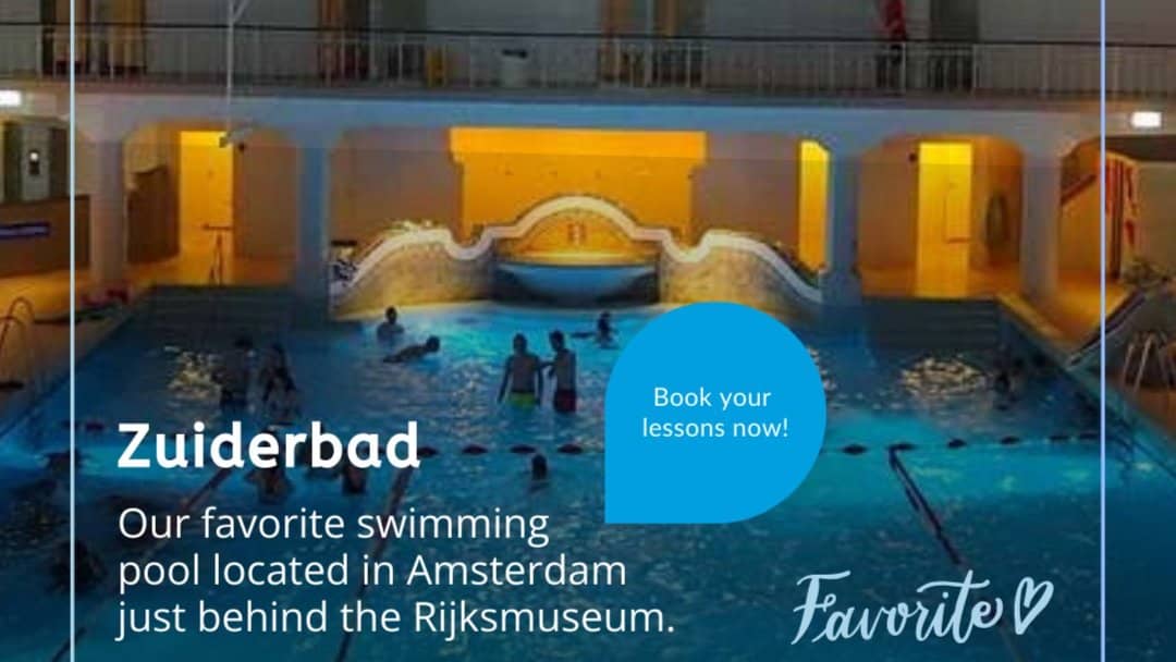 Learn how to swim at the historic Zuiderbad pool!