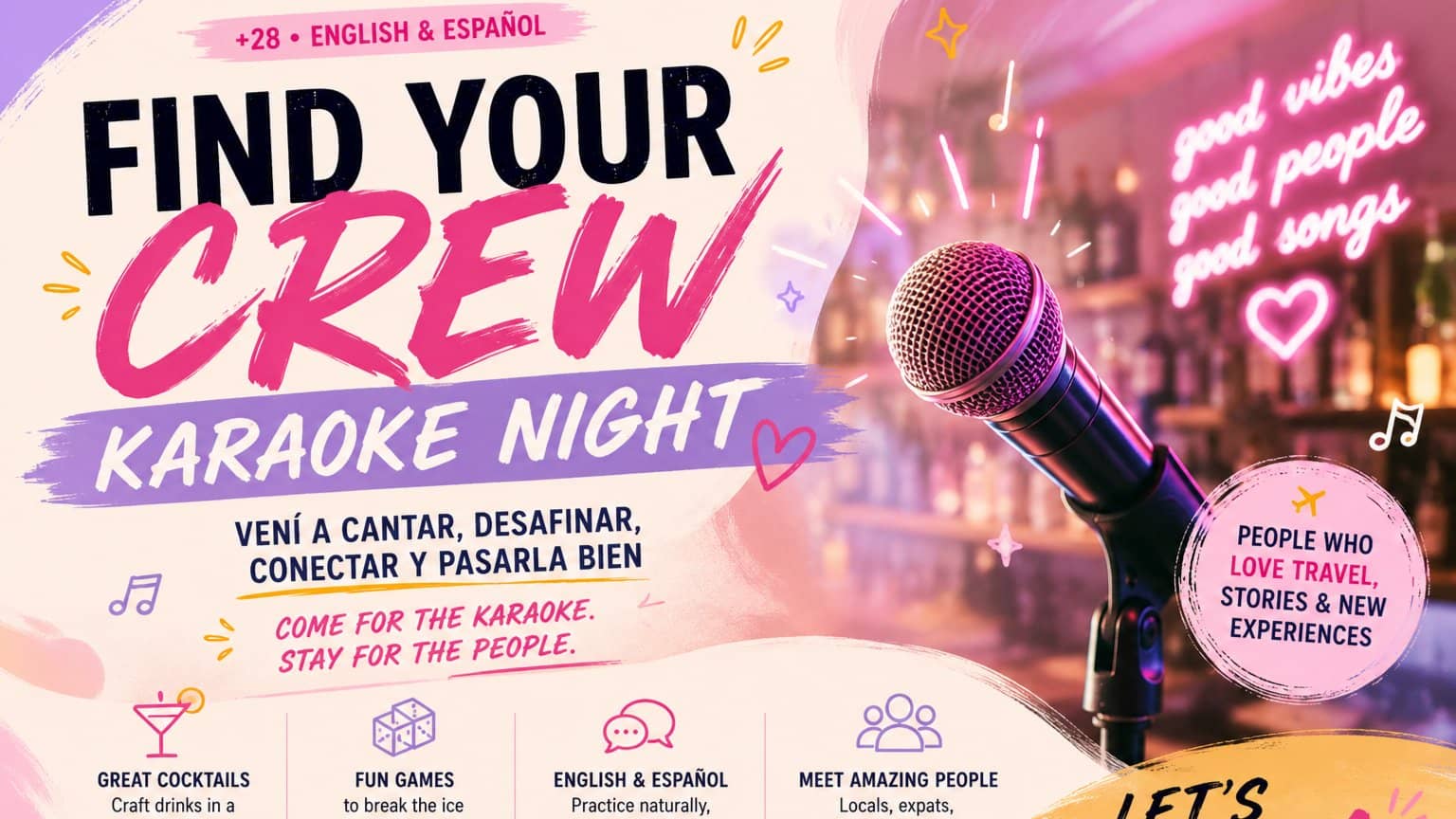 🎤 Find Your Crew: Karaoke Night