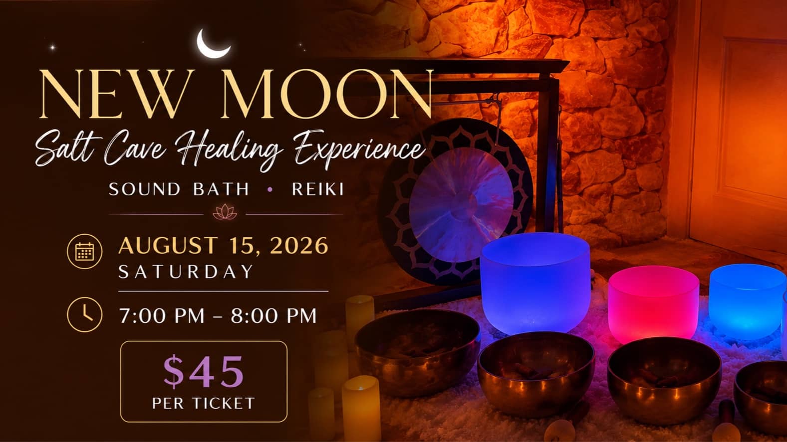 New Moon Salt Cave Healing Experience