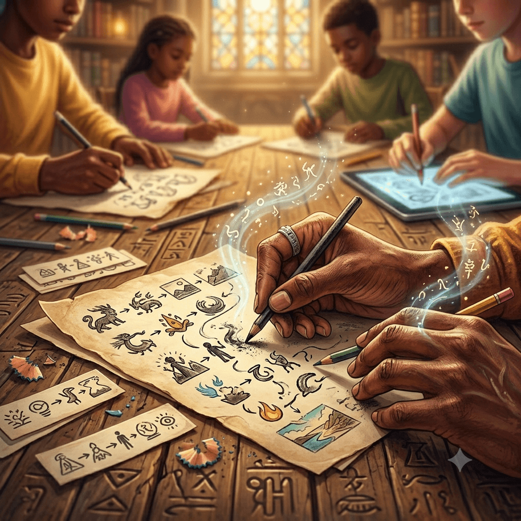 ESCRITA VISUAL – COM EQUIPE BIBLIOTECA