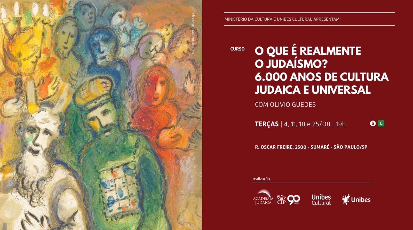 Curso O Que é Realmente o Judaísmo? 6.000 Anos de Cultura Judaica e Universal Com Olivio Guedes