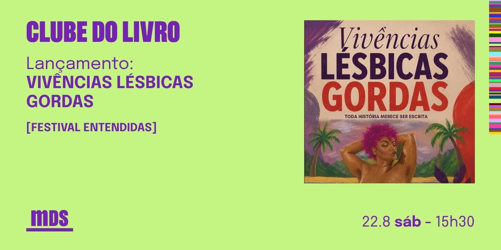 Clube do Livro MDS - Lançamento: Vivências Lésbicas Gordas | Festival Entendidas
