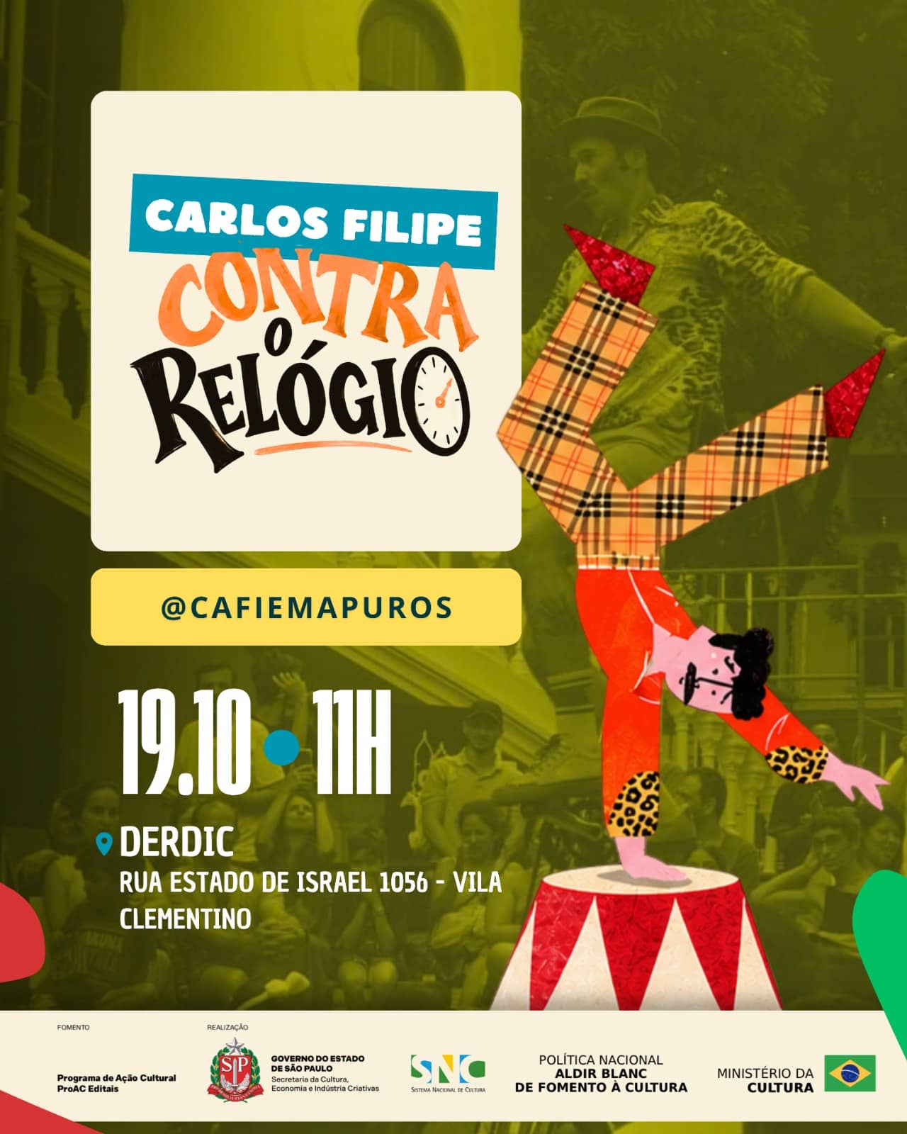 Carlos Filipe contra o relógio no espetáculo Carlos Filipe em Apuros